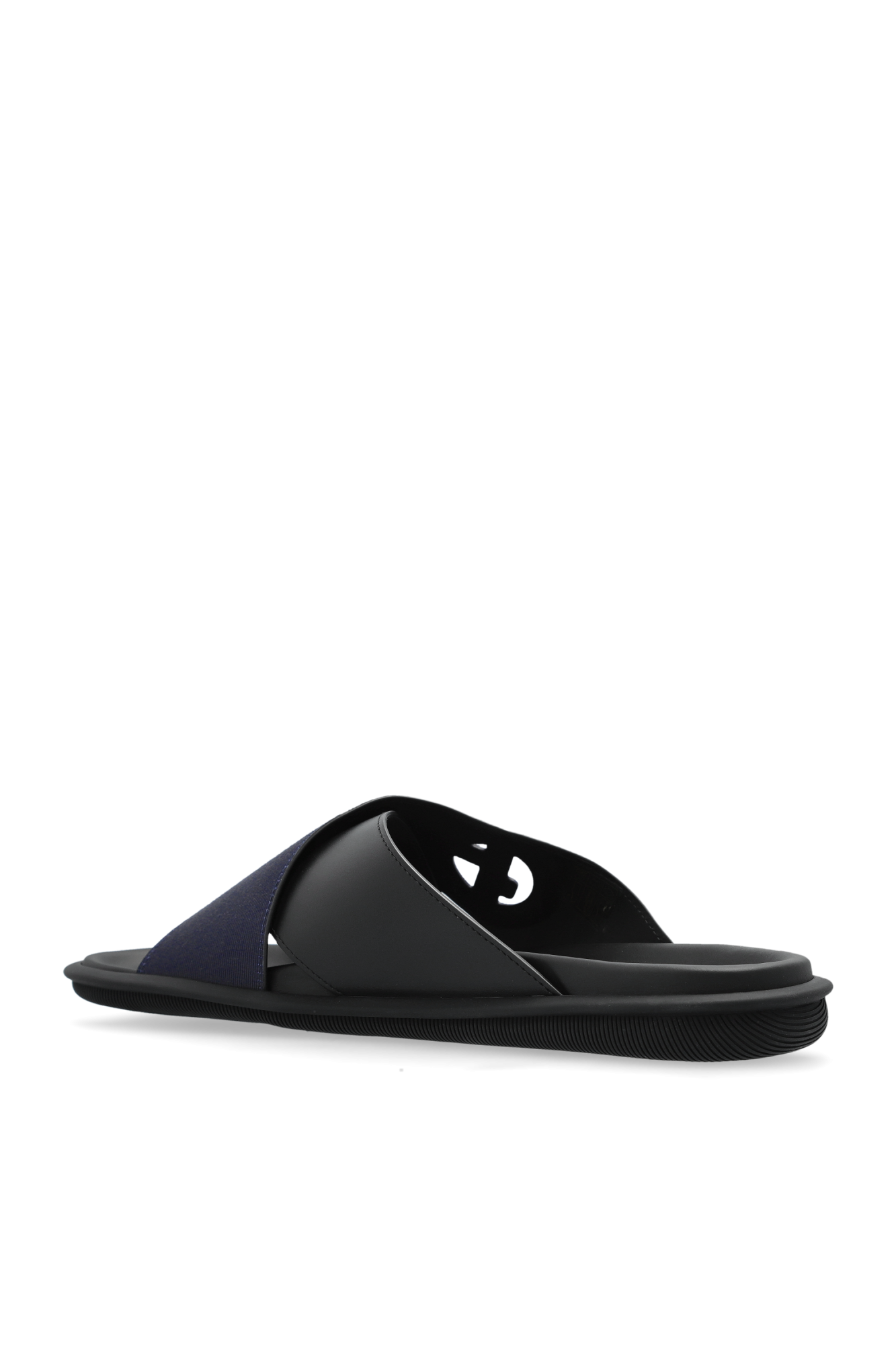 Navy blue Slides with logo Giorgio Armani - Vitkac Canada